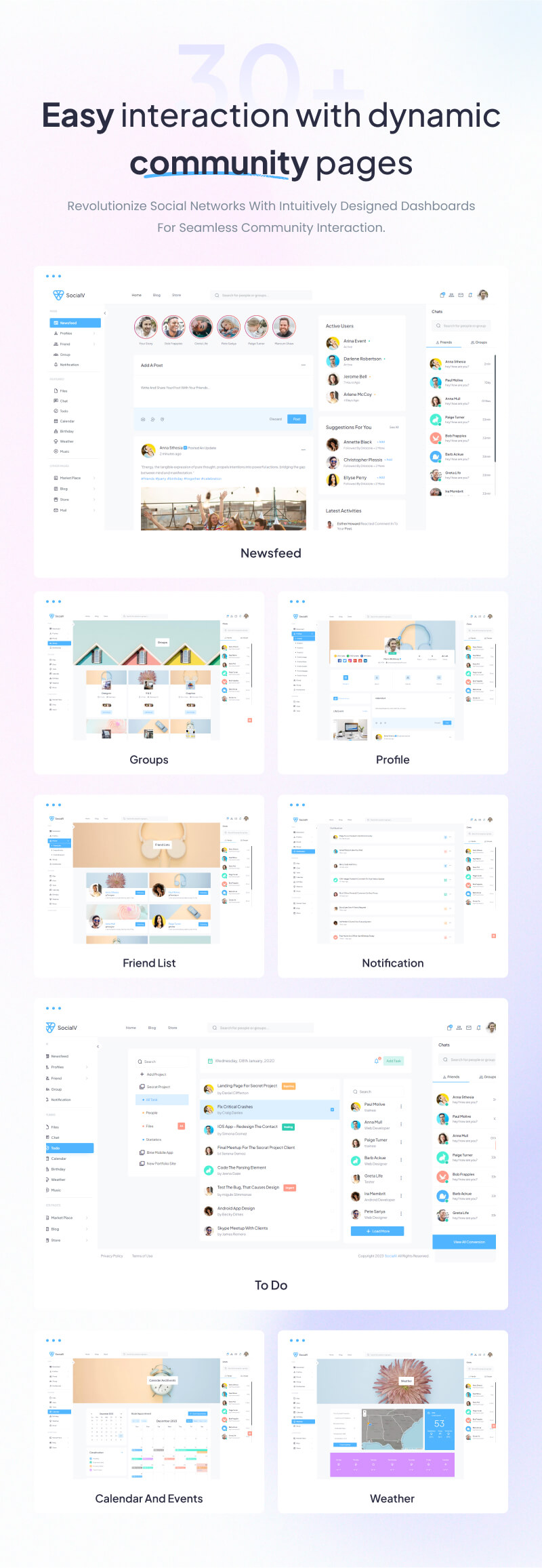 SocialV 5.0 - Social Network & Community Admin Template (Vue 3, React JS, HTML, Bootstrap 5) - 16