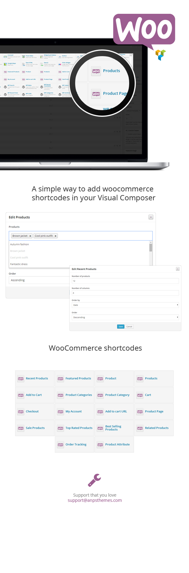 Shortcodes Woocommerce para Visual Composer - 4