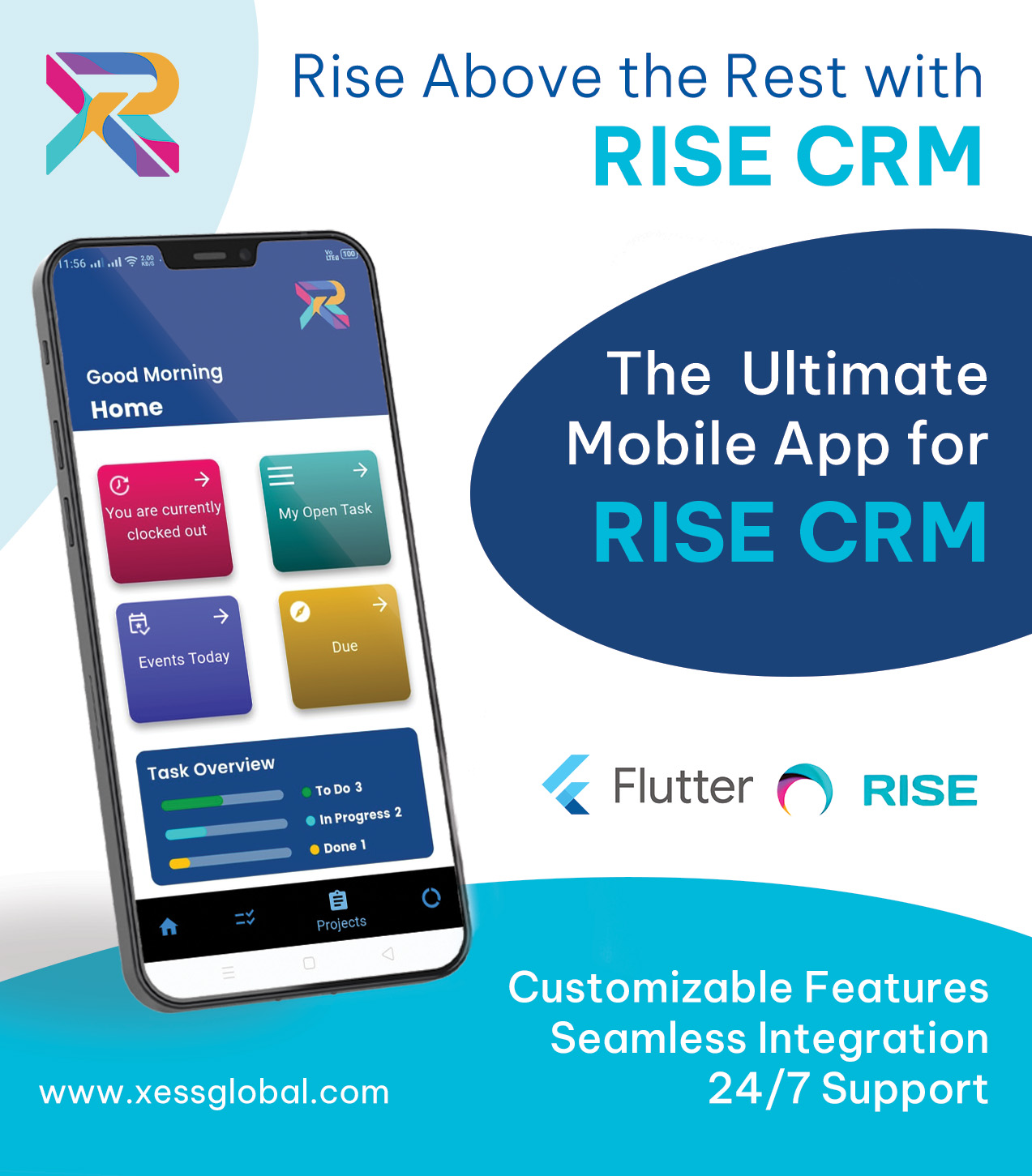 Xrise Mobile App for Rise CRM - 3
