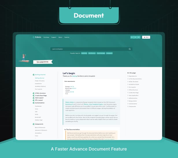 Edmin Admin Dashboard theme