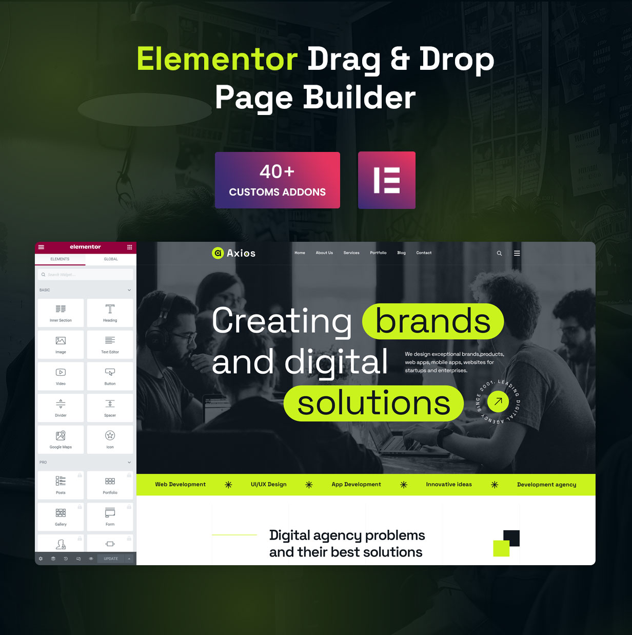 Axios - Digital Agency WordPress Theme