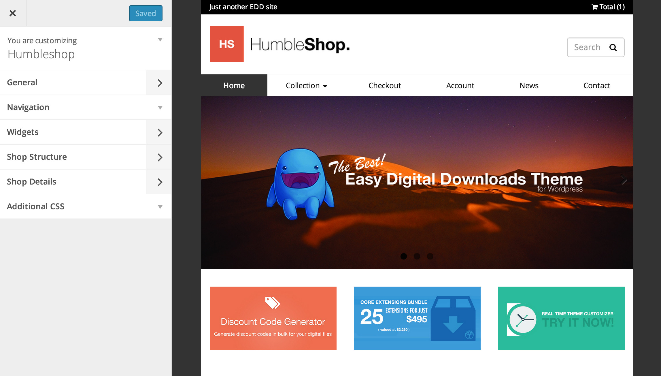 Minimal Easy Digital Downloads Theme by