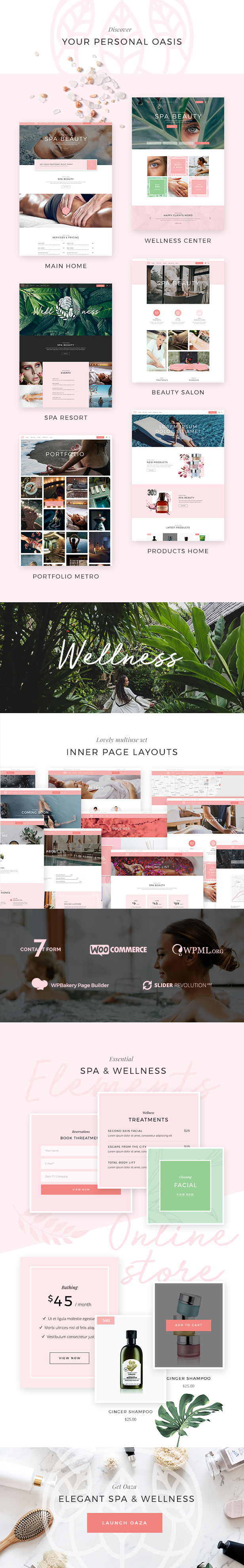 Oaza - Elegant Spa and Wellness Theme - 1