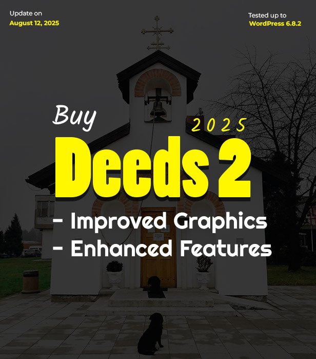 Deeds2 - Religion and Church WordPress Theme 2025 - 1