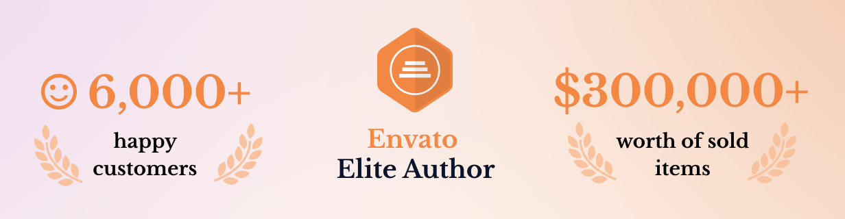 We are Envato Elite Author