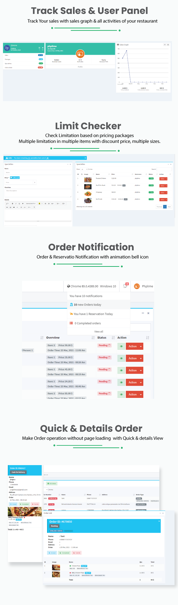 QrexOrder - SaaS Restaurants / QR Menu / WhatsApp Online ordering / Reservation system [Extended] v3.2.0 - Authentic WP