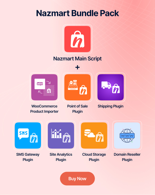 Nazmart – Multi-Tenancy eCommerce Platform (SAAS)