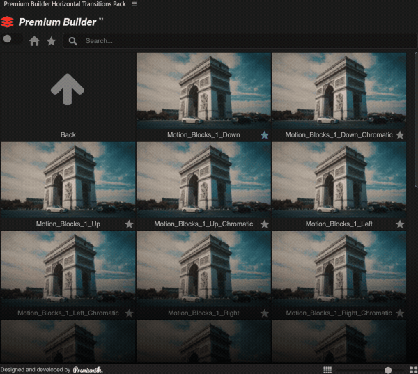 Horizontal Transitions Pack 57096084 - Project and Script for After Effects (Videohive)