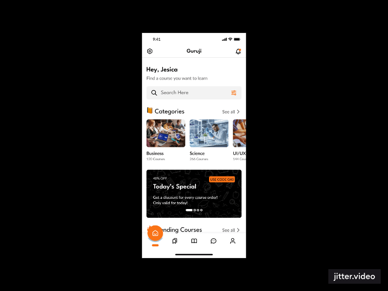 Online Learning and Education Mobile App PWA HTML Template - Guruji - 5