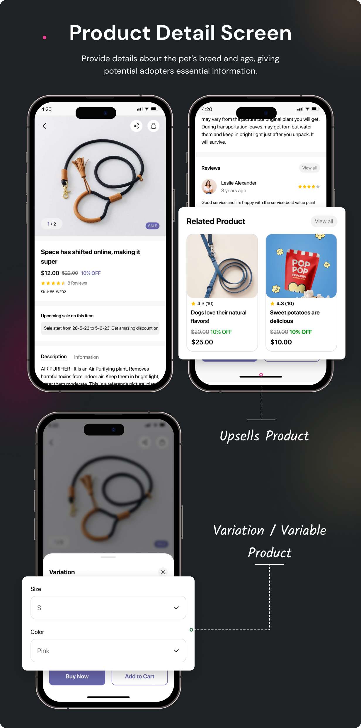 Pet Product Store App - E-commerce Store app in Flutter 3.x (Android, iOS) with WooCommerce Full App - 12