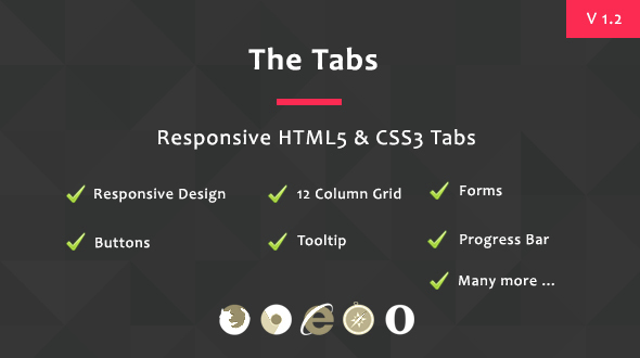 The Tabs - Responsive HTML5 & CSS3 Tabs - CodeCanyon Item for Sale