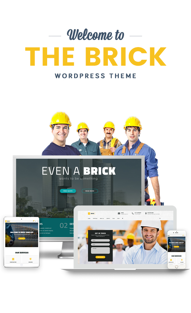 Brick - WordPress Construction, Building Business