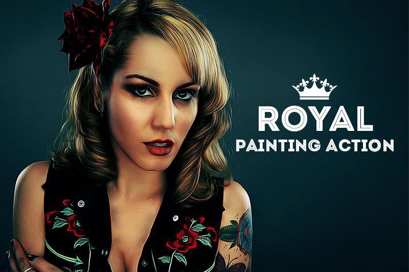 Royal Painting Photoshop Action