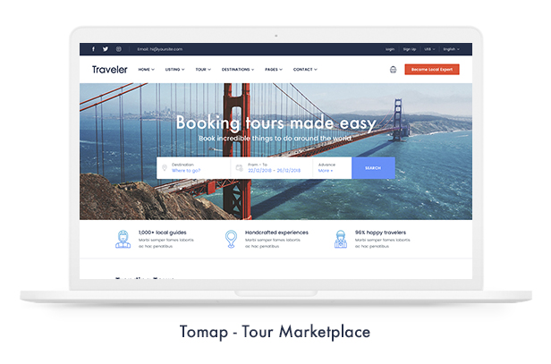 Travel Booking WordPress Theme - 9