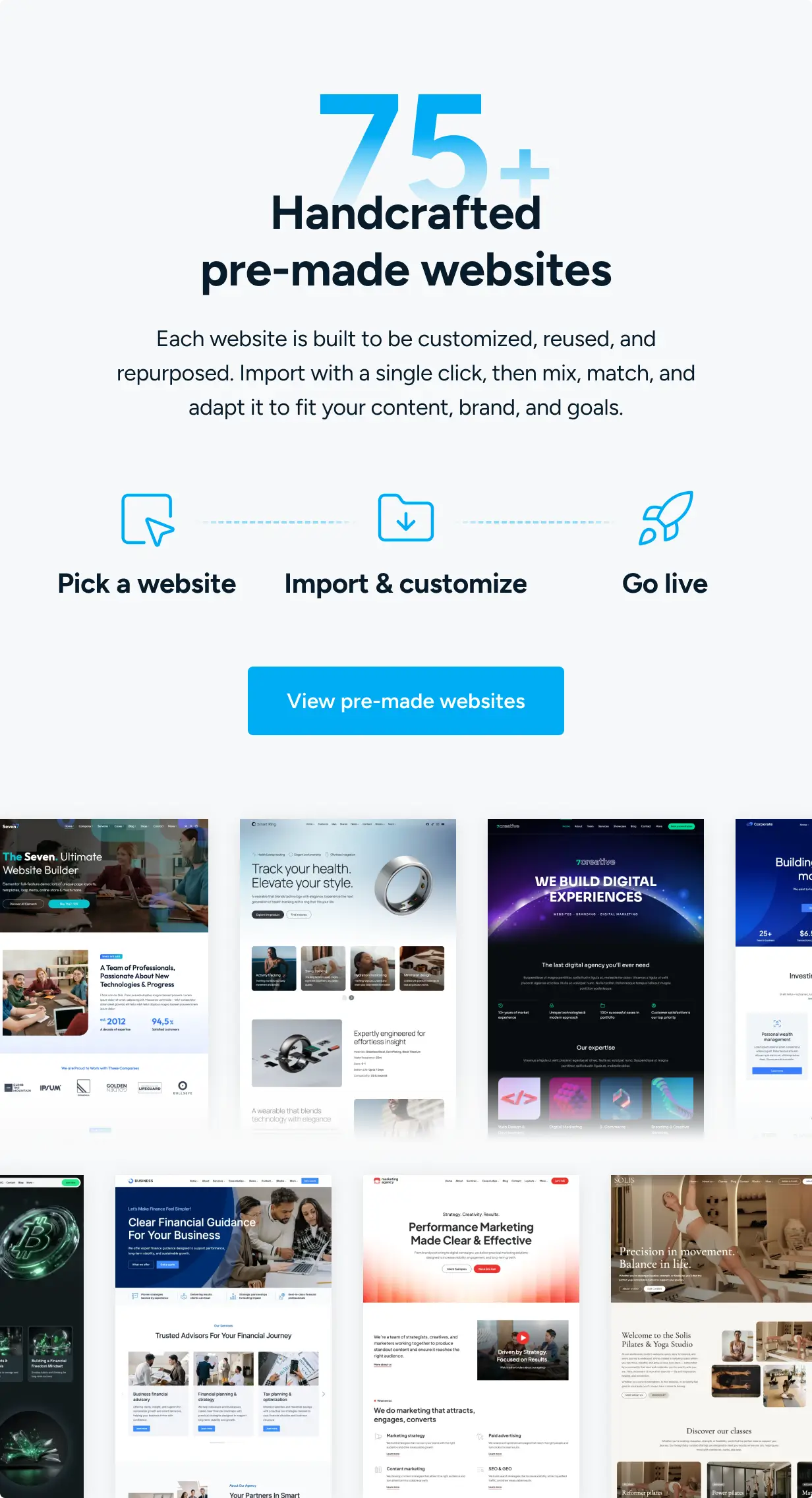 Pre-Made Websites