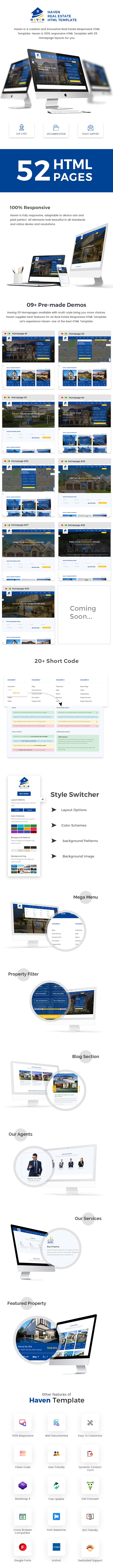 Haven - Real Estate Responsive HTML Template - 1