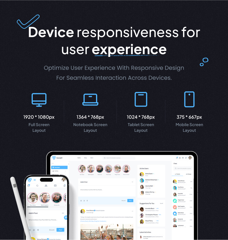 SocialV 5.0 - Social Network & Community Admin Template (Vue 3, React JS, HTML, Bootstrap 5) - 19