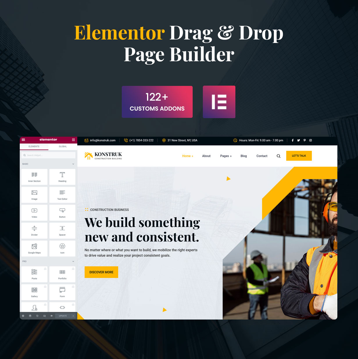 Konstruk - Construction Building WordPress Theme 