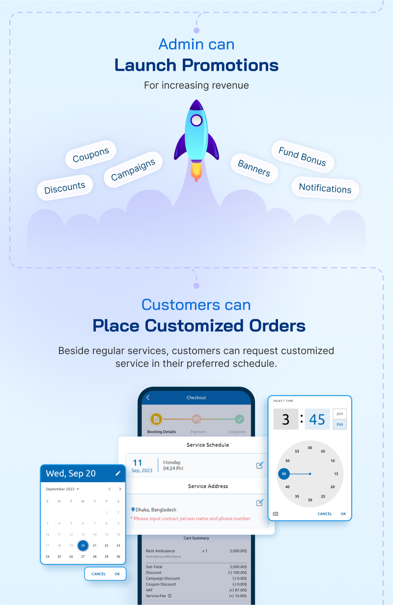 Demandium on-demand booking service platform