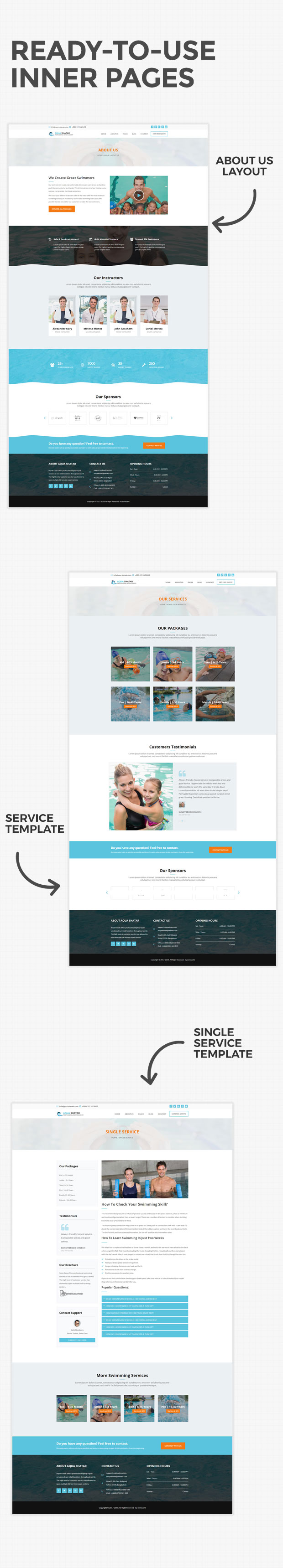 Aqua Shatar - Professional Swim Academy HTML5 Template - 8