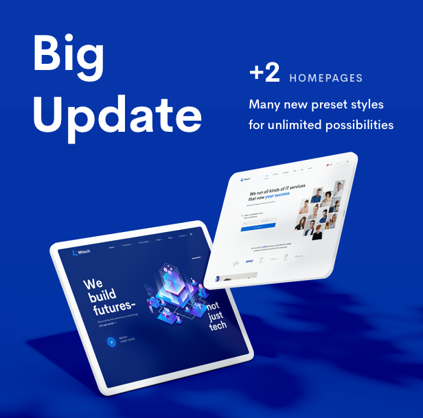 IT解决方案Mitech-技术，IT解决方案和服务WordPress主题-大更新