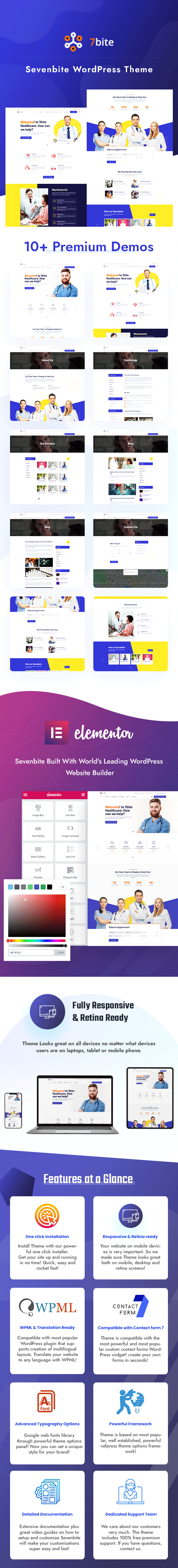 Sevenbite - Health and Medical WordPress Theme - 1