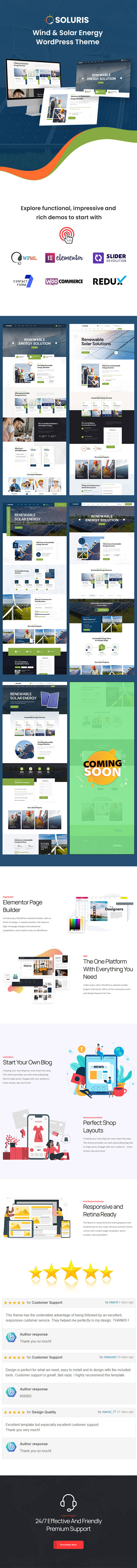 Soluris - Ecology & Solar Energy WordPress Theme - 5