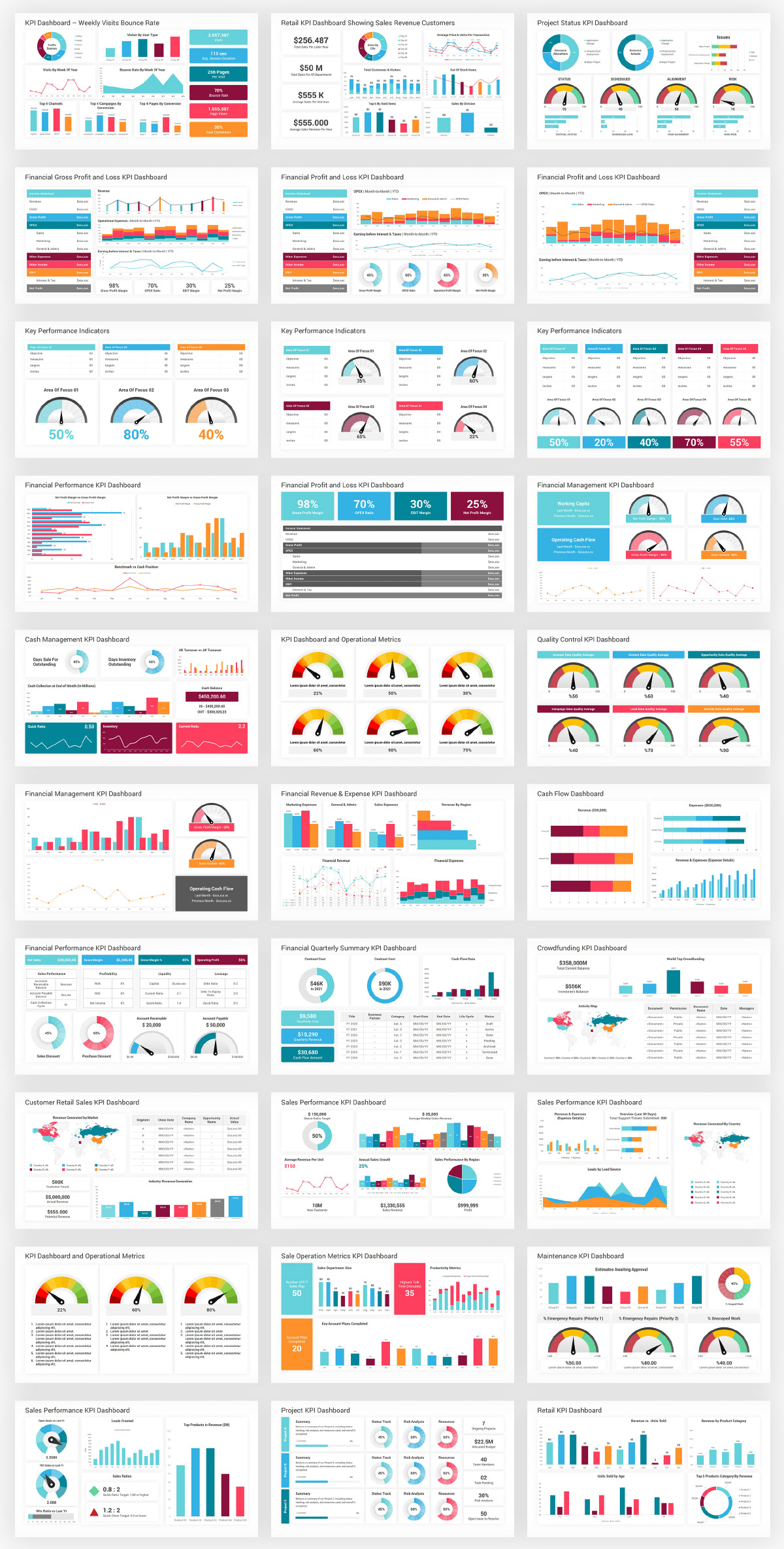 Infographics Complete Bundle PowerPoint Templates - 74