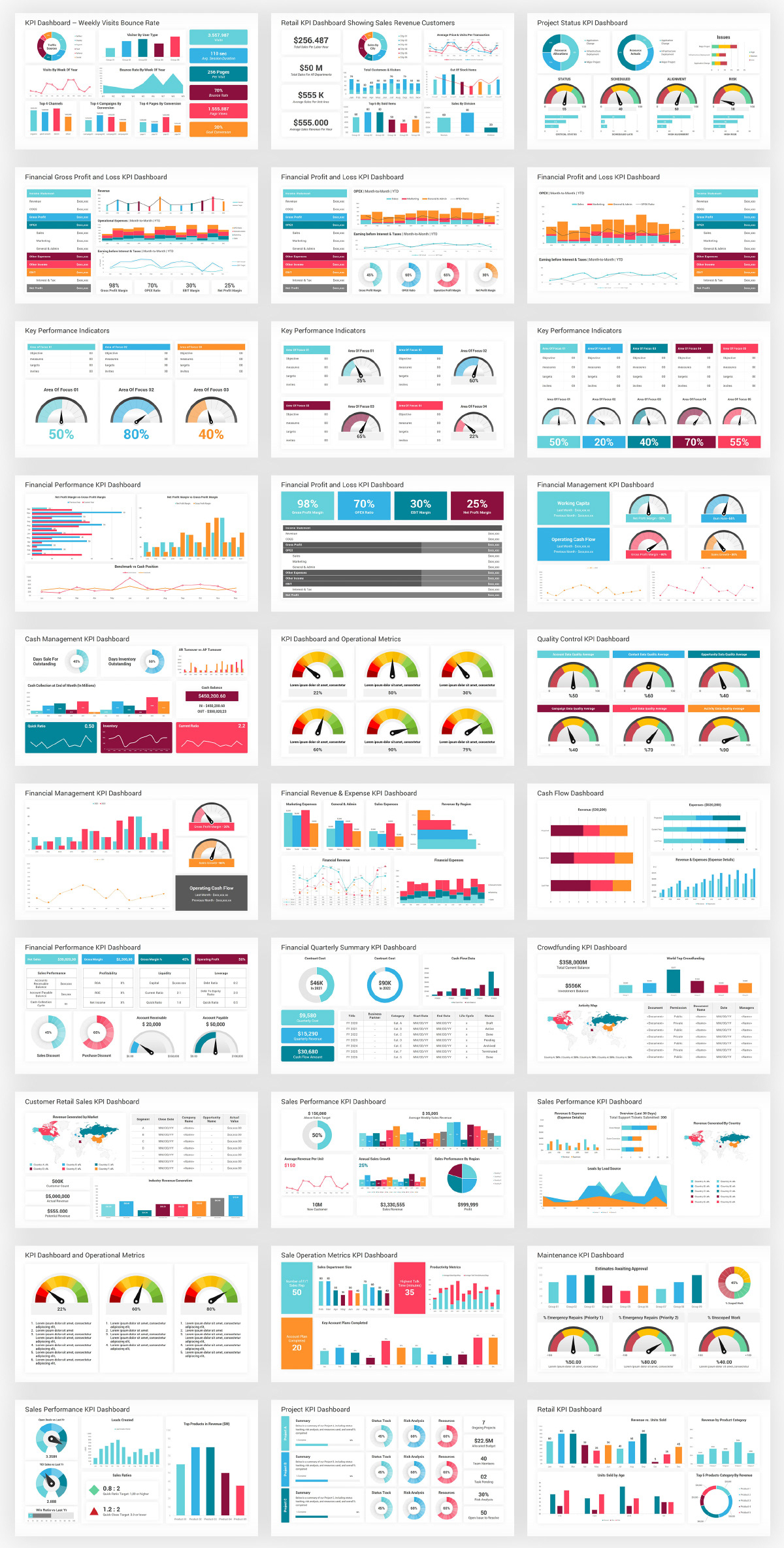 Infographics Complete Bundle PowerPoint Templates - 82