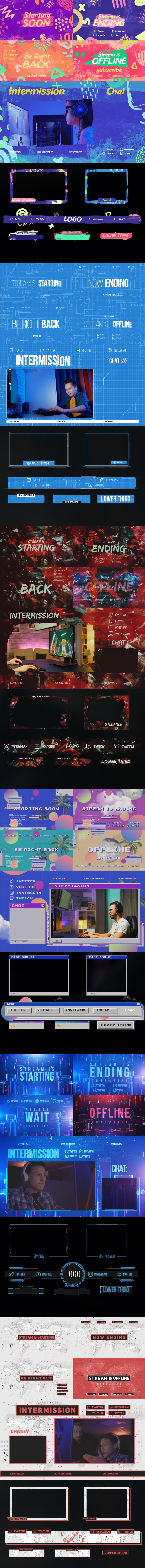 Stream Overlays Pack - 3