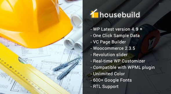 Housebuild - WordPress Construction Business Theme - Business Corporate