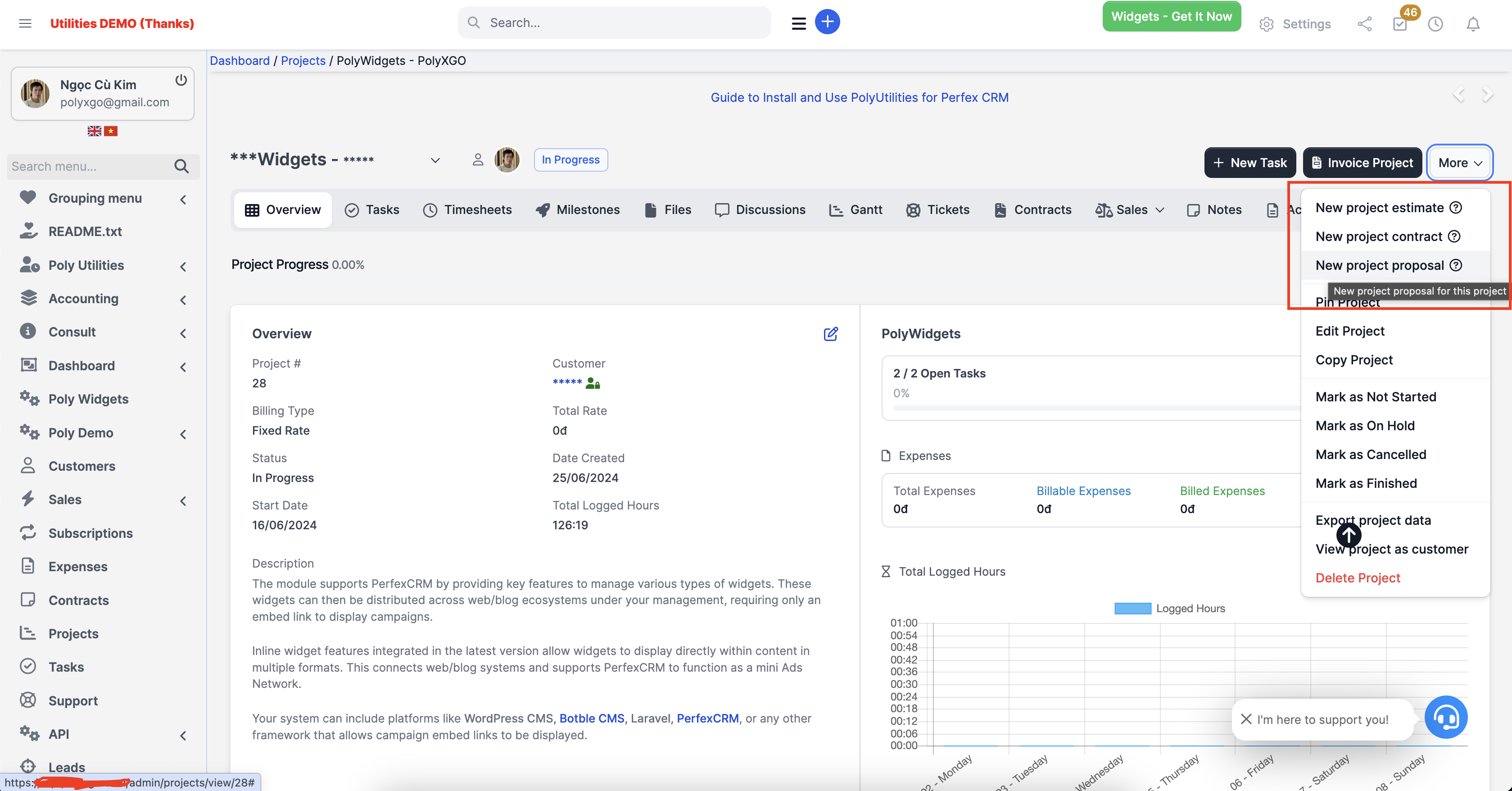 PolyUtilities for Perfex CRM: Quick Access Menu, Custom JS, CSS, and More - 23