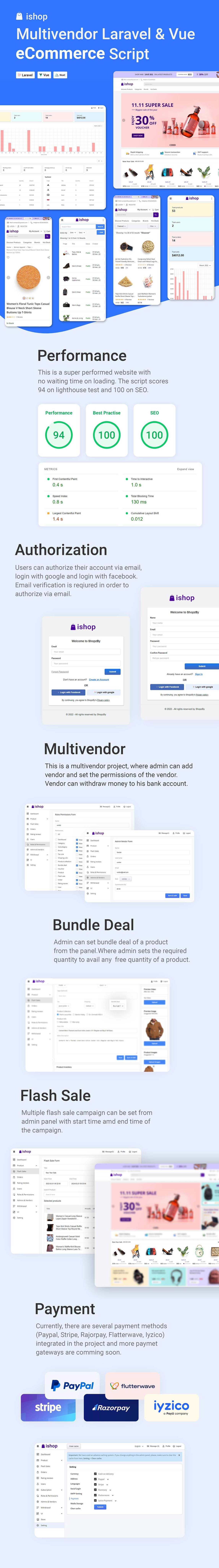 Ishop - Multivendor Laravel & Vue eCommerce CMS - 1