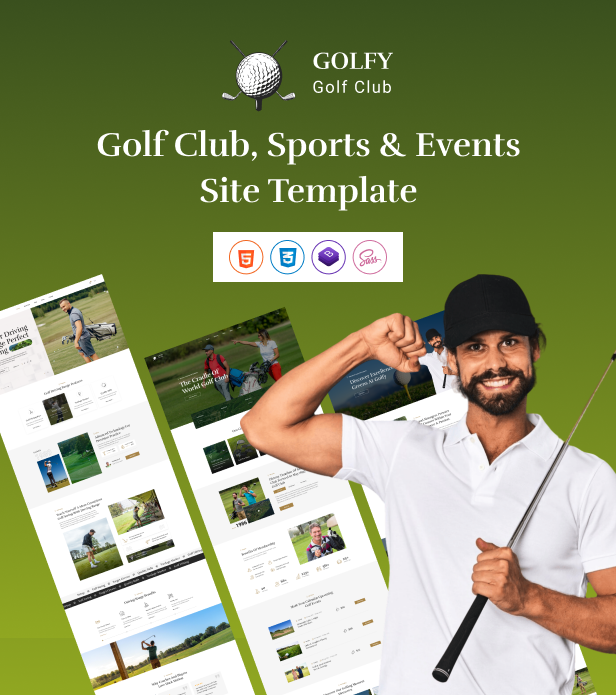 Golfy - Golf Club & Course HTML Template - 1