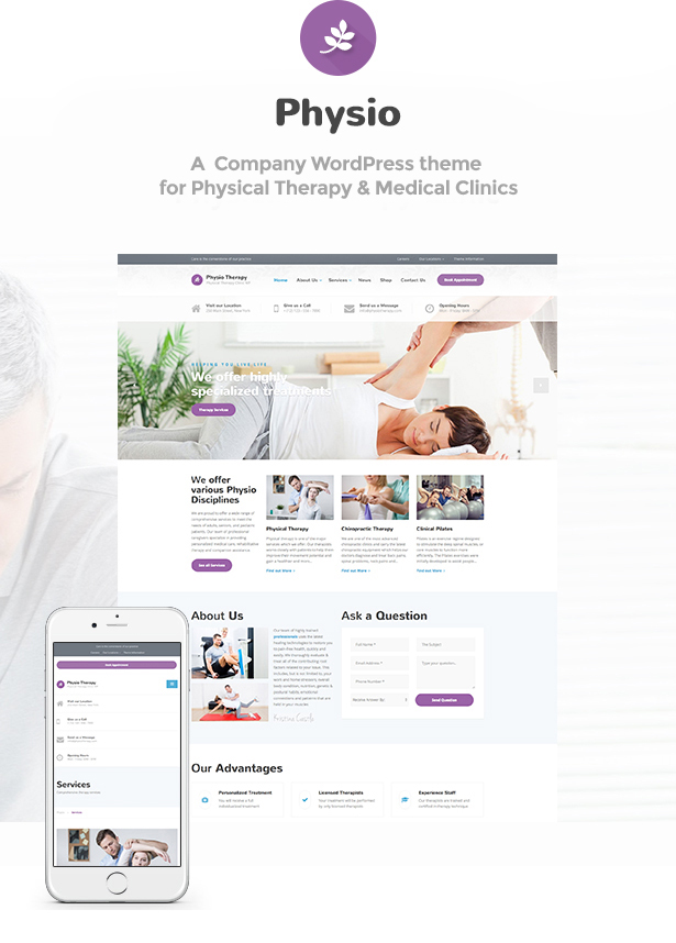 Physio Responsive WordPress Theme