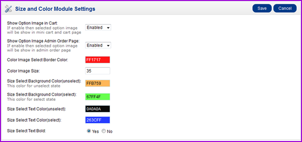 Product Color and Size Variation for Opencart - 15