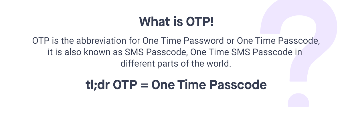 OTP es un código de acceso único