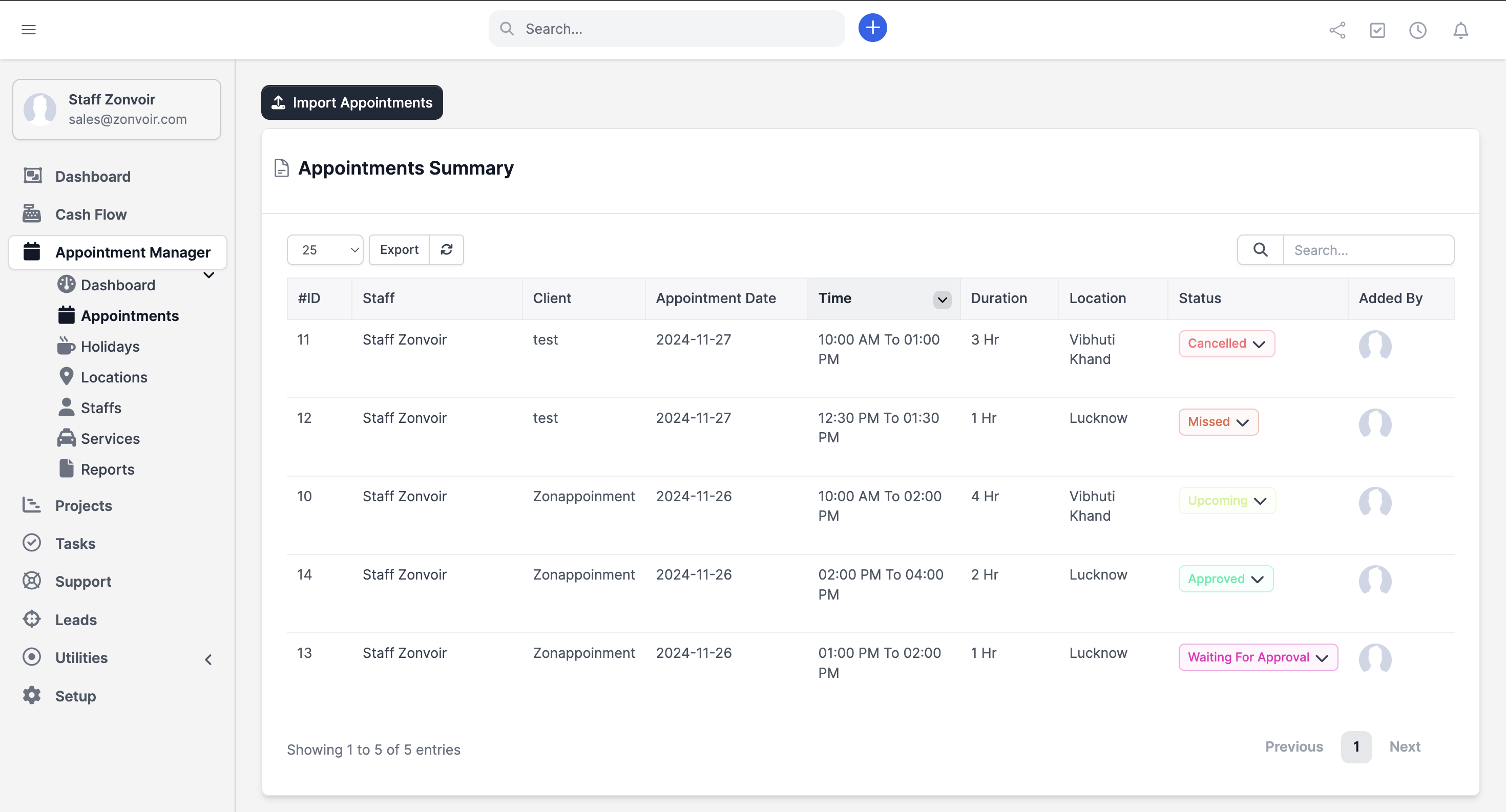 Appointment Module for Perfex CRM - 3