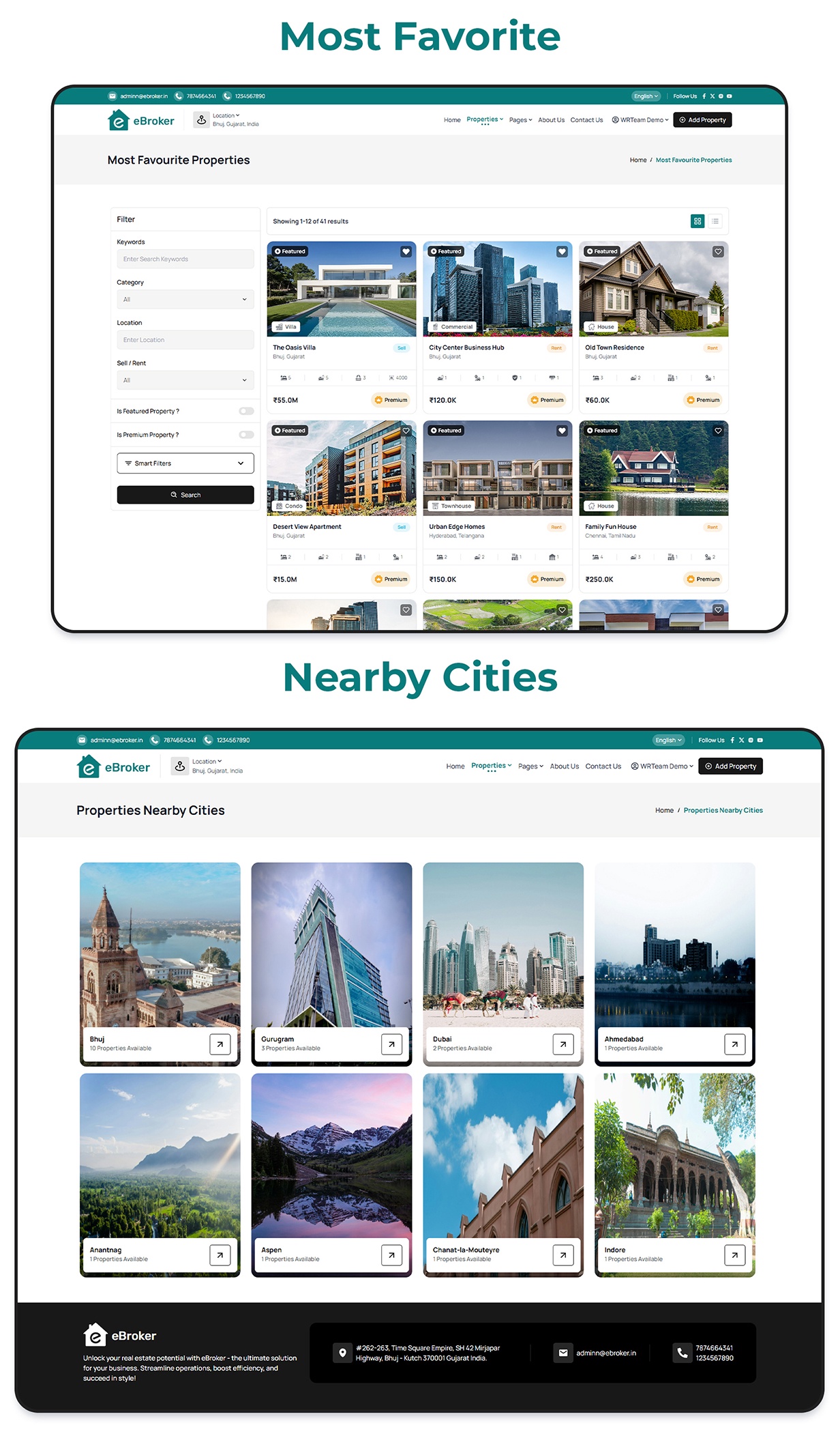eBroker - Real Estate Property Buy-Rent-Sell Flutter app with Laravel Admin Panel | Web Version - 31