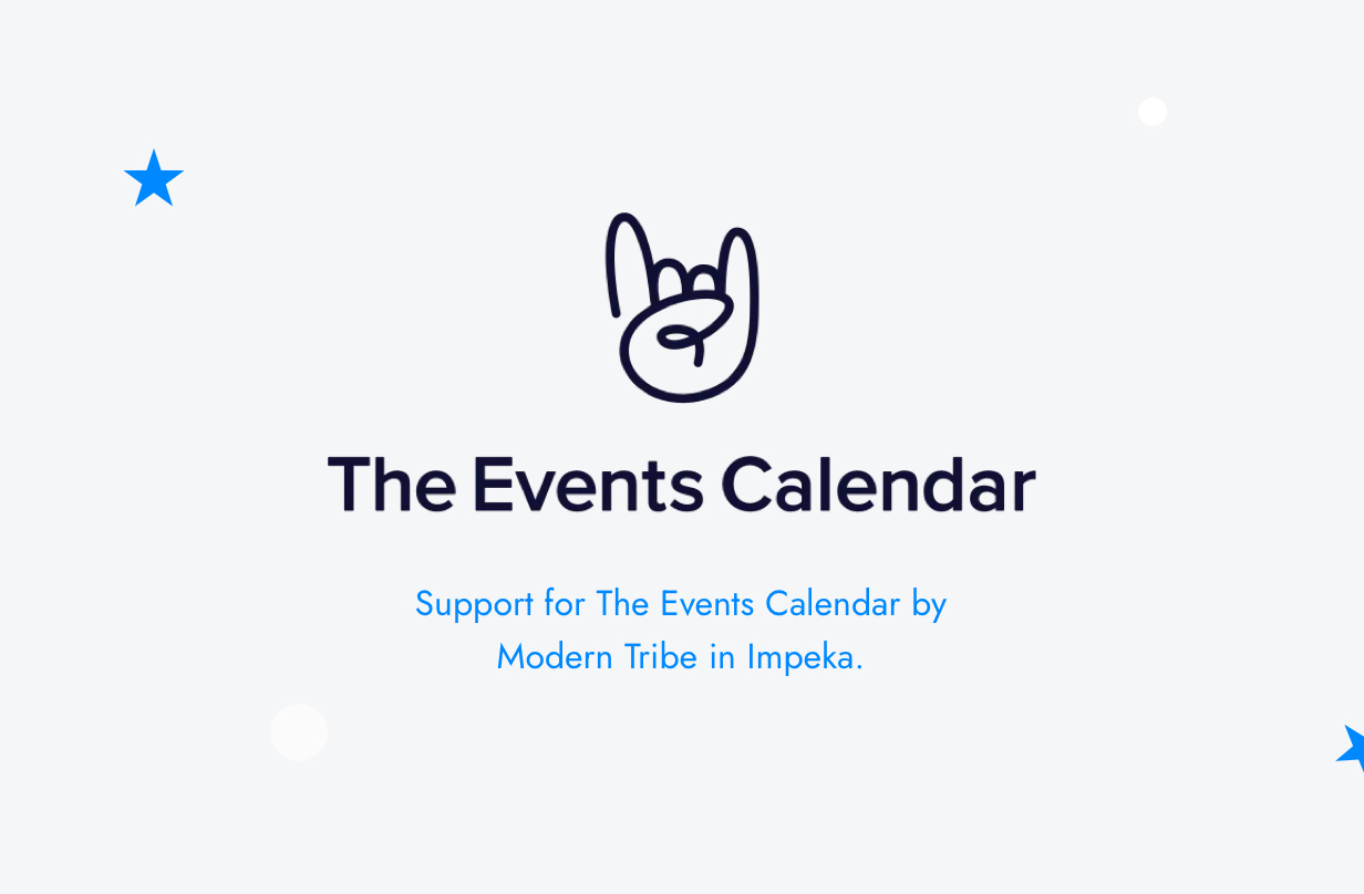 Impeka Events Calendar