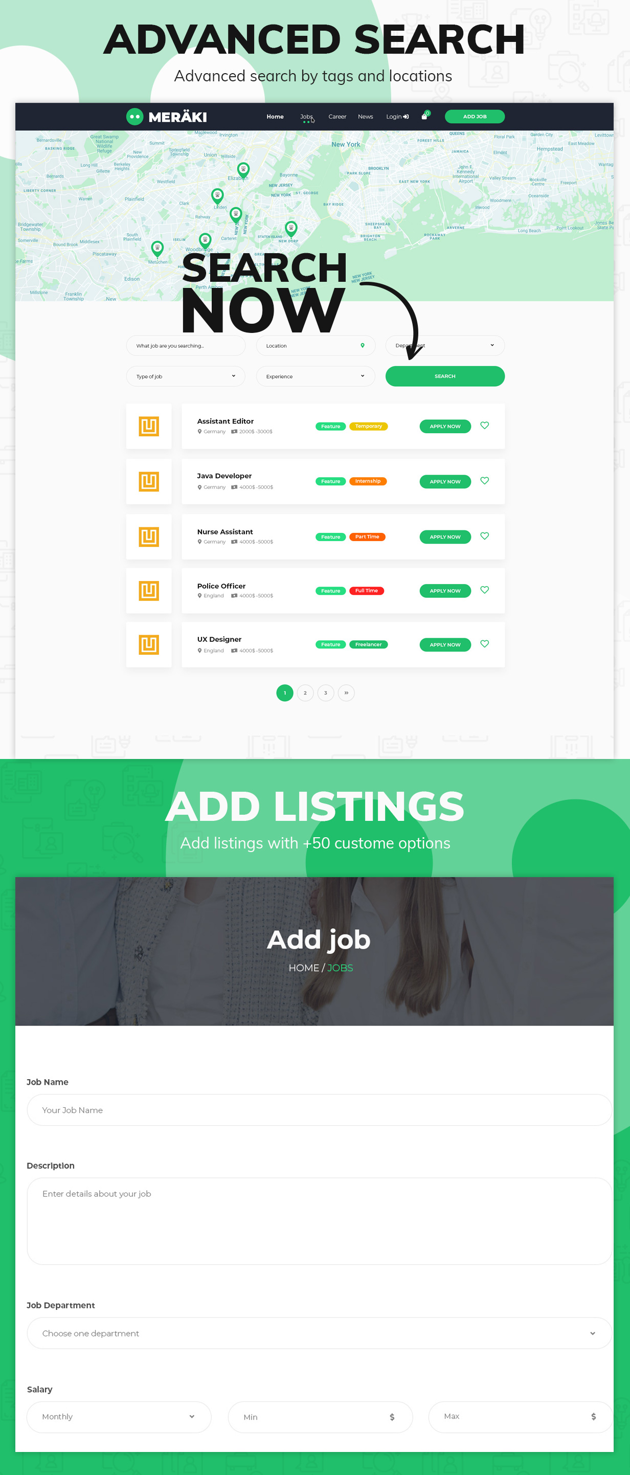 Meraki - Job Board WordPress Theme - 2