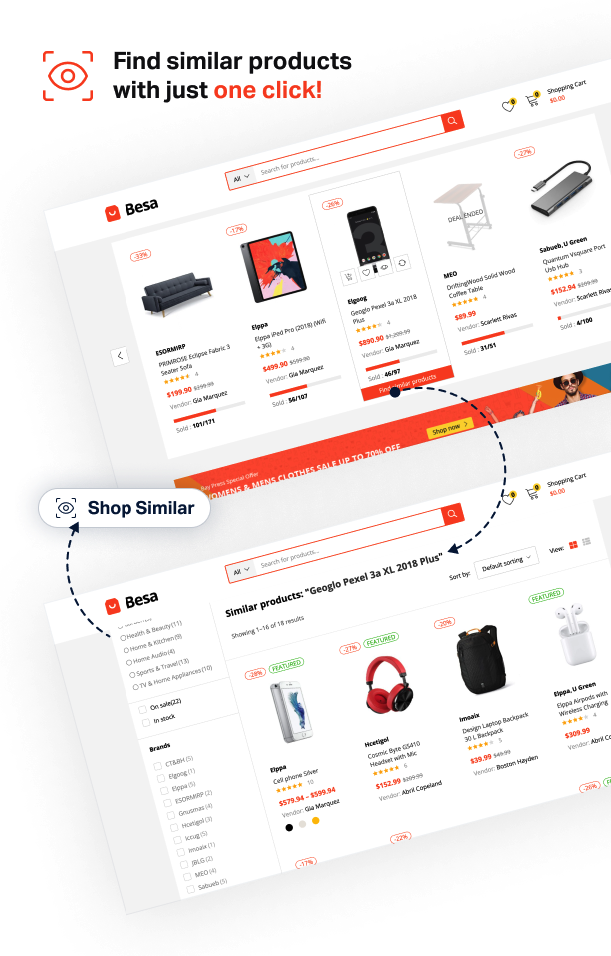 Besa - Elementor Marketplace WooCommerce Theme
