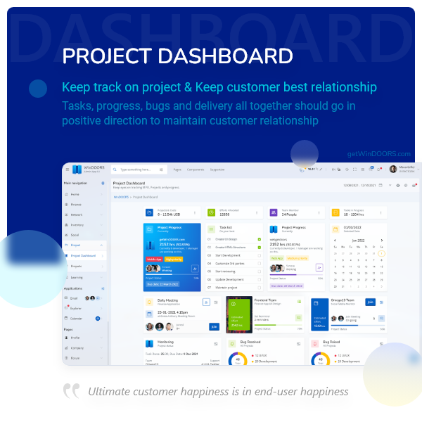 Getwindoors Admin UX UI dashboard is bootstrap 5 HTML template