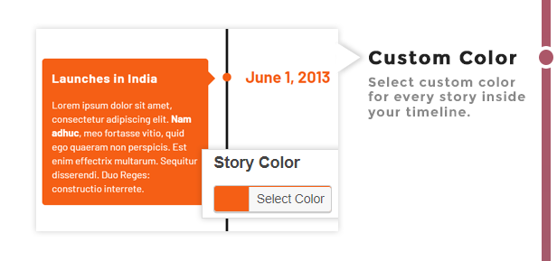 Custom Color Timeline