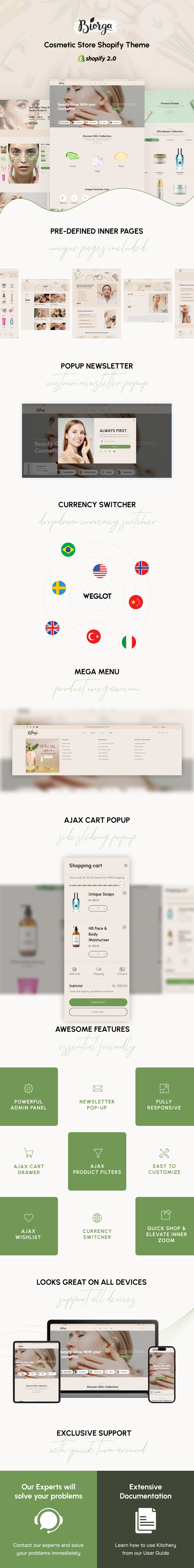BiOrga - Cosmetics Shop Shopify Theme - 1