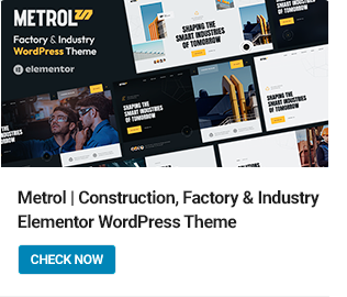 Metrol - Factory & Industry WordPress Theme