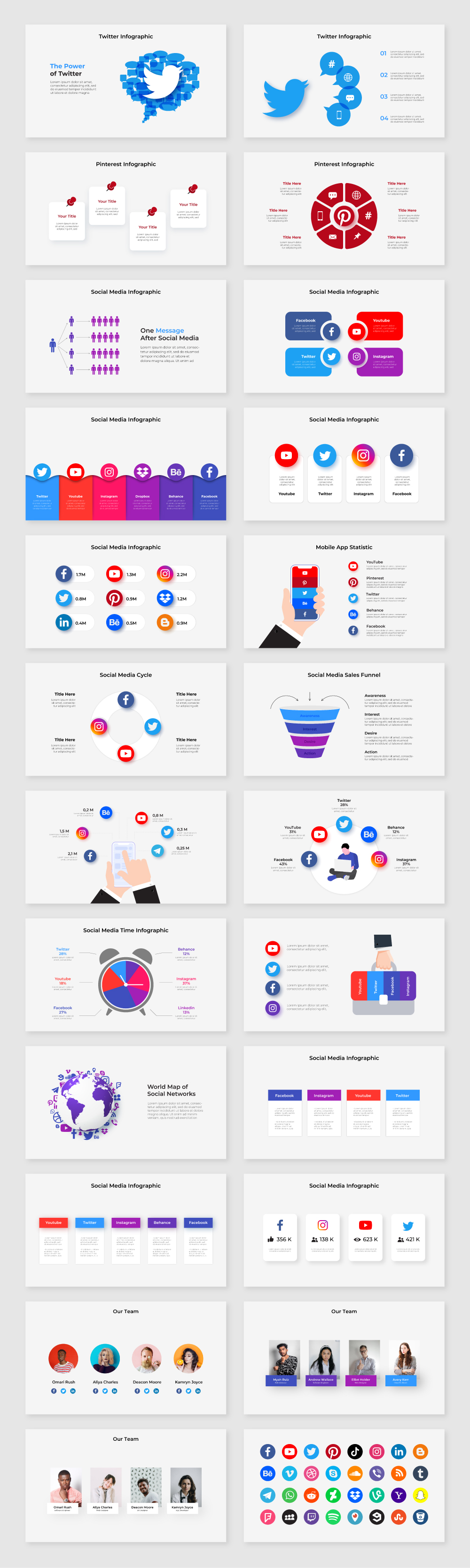 Multipurpose Infographics PowerPoint Templates v.5.2 - 141