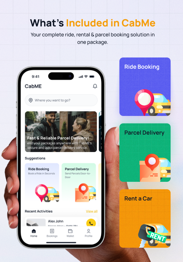 CabME - Flutter Complete Taxi app | Taxi Booking Solution - 6