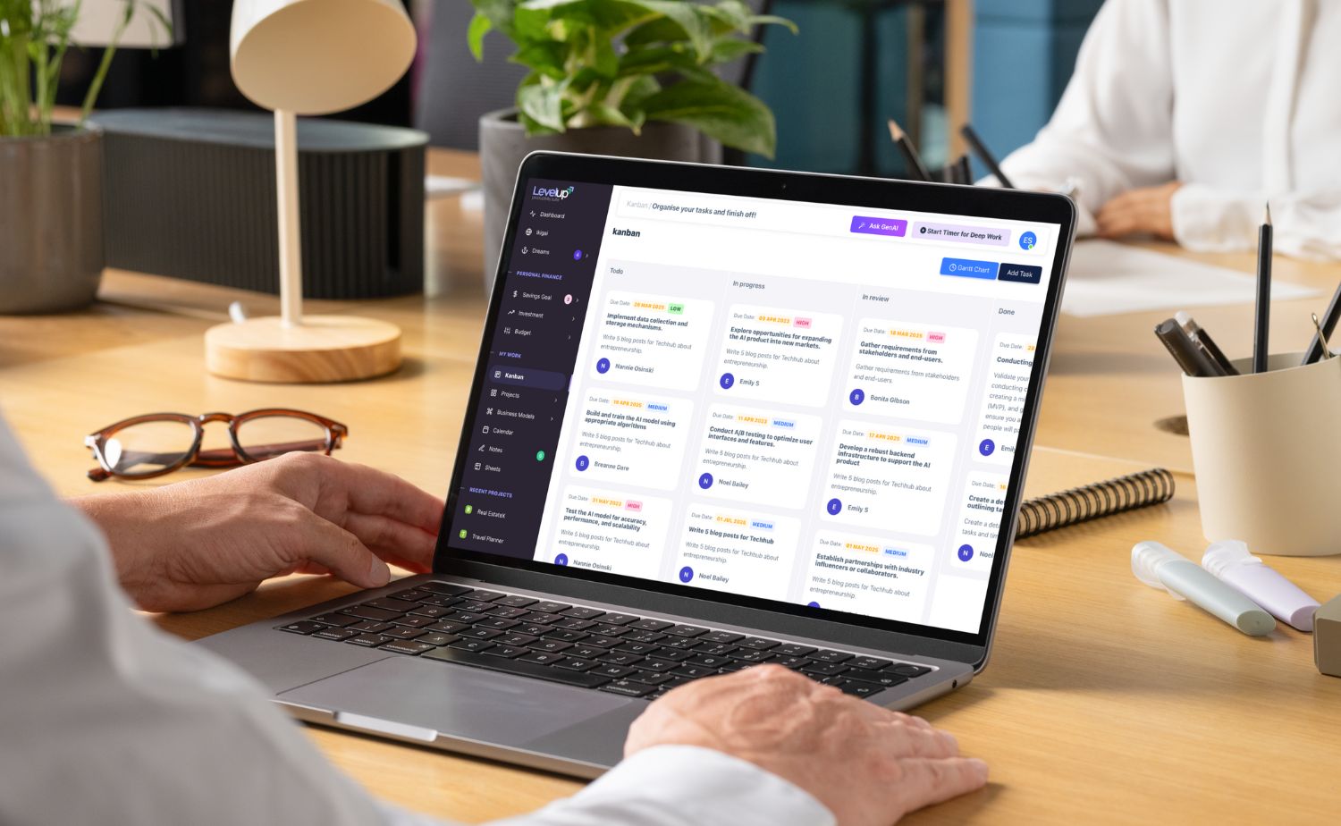 LevelUp SaaS - All-in-One Personal Finance, Productivity & Project Management Suite - 4