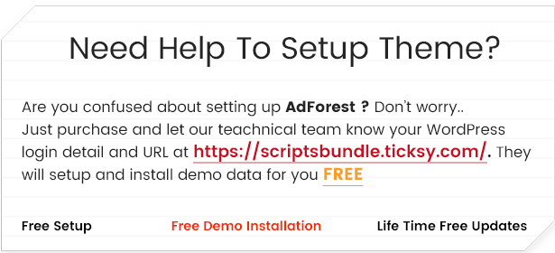 adforest free theme setup image